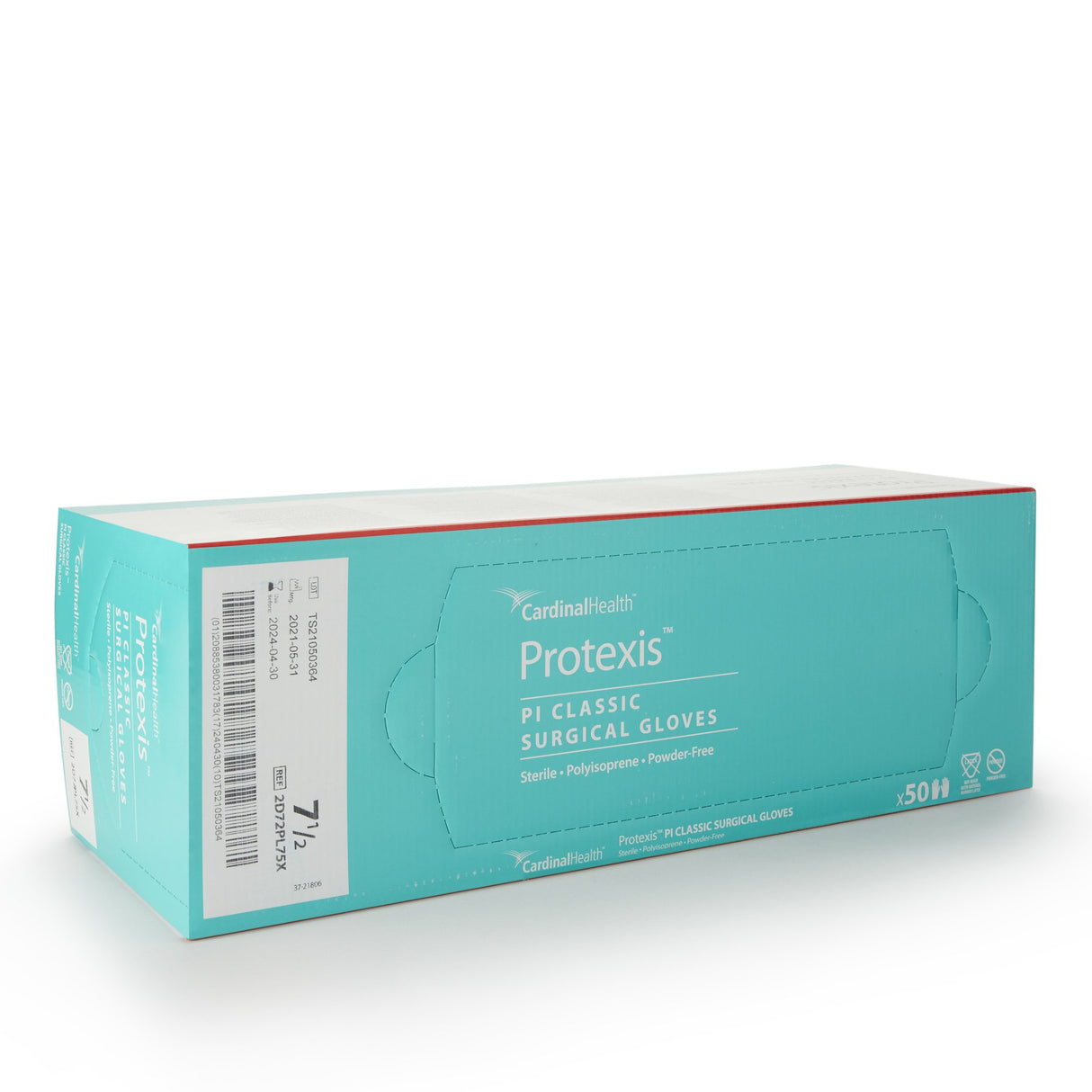 Surgical Glove Protexis PI Classic Size 7.5 Sterile Polyisoprene Standard Cuff Length Smooth Ivory Not Chemo Approved