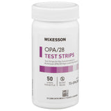 OPA Concentration Indicator McKesson OPA/28 Pad 50 Test Strips Bottle Single Use