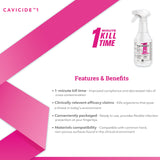 CaviCide1 Surface Disinfectant Cleaner Alcohol Based Pump Spray Liquid 24 oz. Bottle Alcohol Scent NonSterile