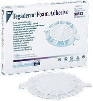 Bx/5 Tegaderm Foam Dressing Adhesive, Adhesive Wrap (Circular) Inner Diameter:4In X 4-1/2In,Outer Diameter:6-1/8In X 5-5/8In