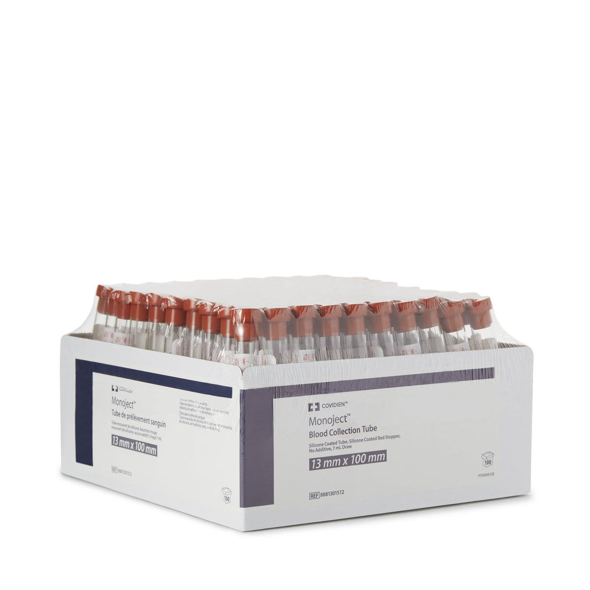 Monoject Venous Blood Collection Tube Plain 7 mL Conventional Closure Glass Tube
