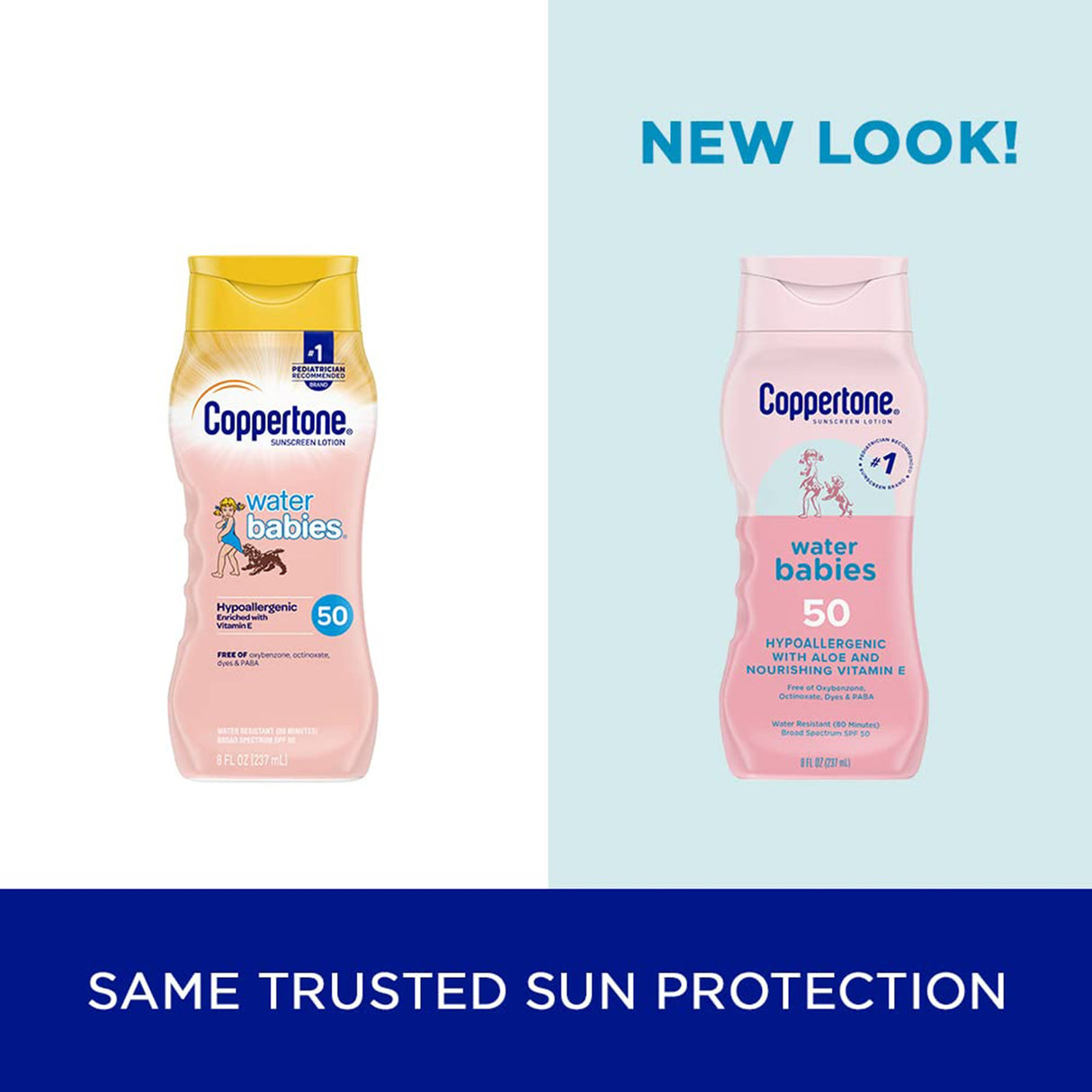 Sunscreen Coppertone Water Babies SPF 50 Lotion 8 oz. Bottle