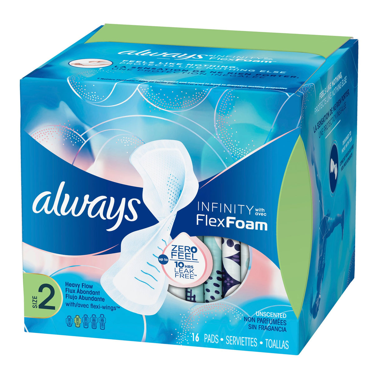Feminine Pad Always Infinity with Flex Foam Maxi with Wings Super Absorbency