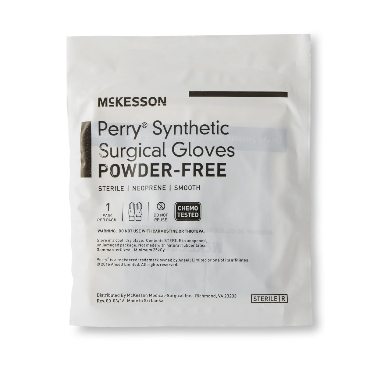 Surgical Glove McKesson Perry Performance Plus Size 6 Sterile Polychloroprene Standard Cuff Length Smooth Dark Green Chemo Tested