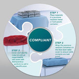 Containment Table Cover Tidishield Transport 67 X 52 Inch For Back Table