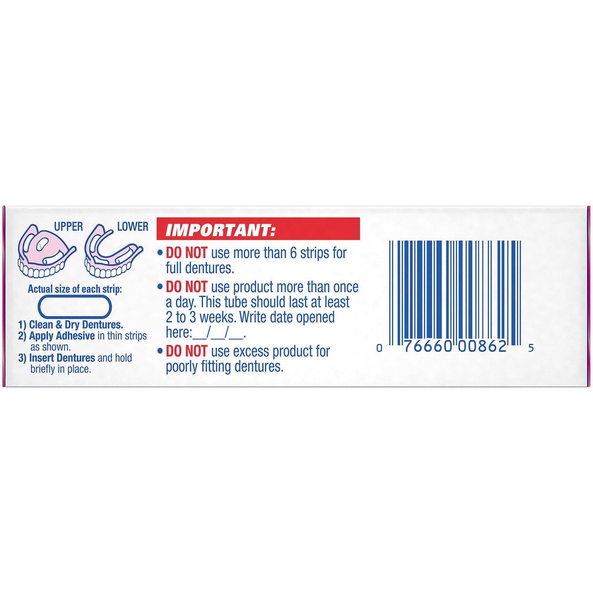 Denture Adhesive Fixodent Original Cream 0.75 oz.