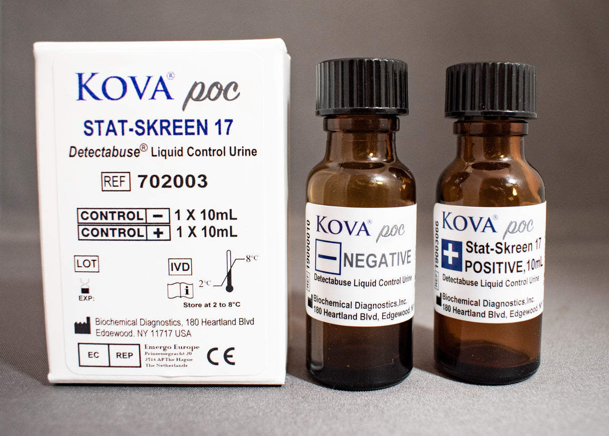 Drugs of Abuse Control Set Detectabuse Stat-Skreen Positive Level / Negative Level 2 X 10 mL
