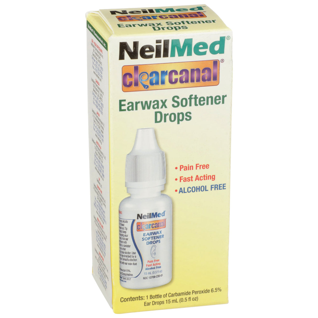 Ear Wax Remover NeilMed 0.5 oz. Otic Drops 6.5% Strength Carbamide Peroxide