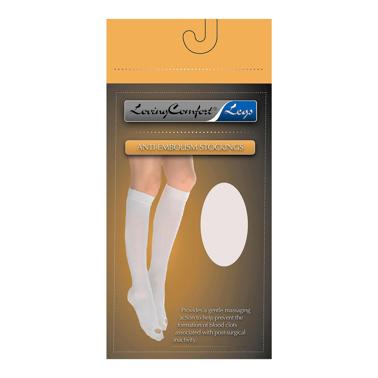 Anti-embolism Stocking Loving Comfort Knee High 3X-Large Beige Closed Toe