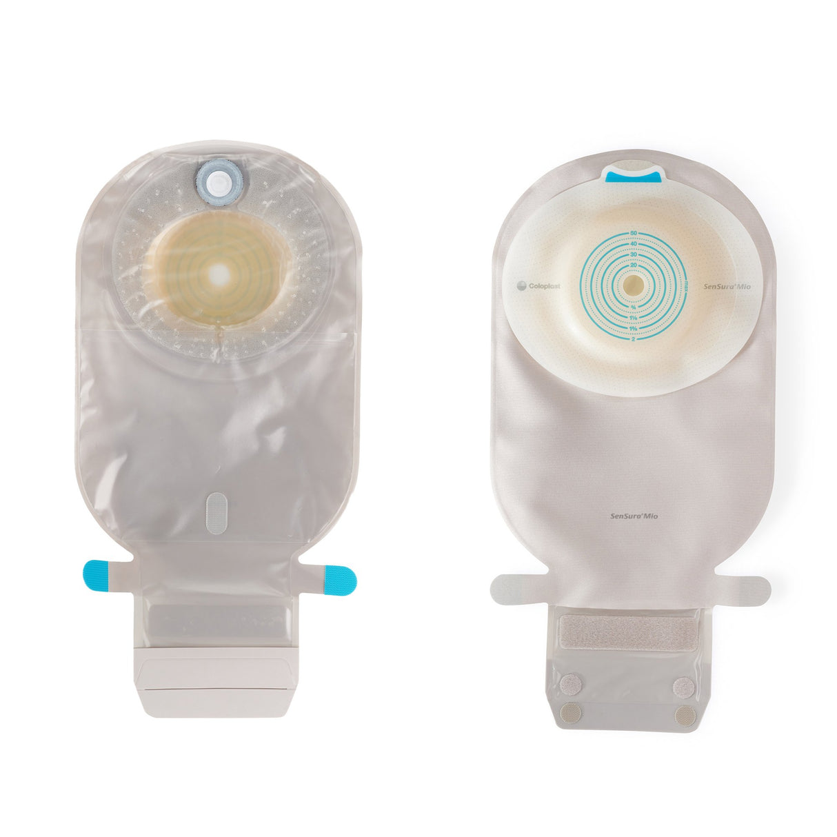 Ostomy Pouch SenSura Mio Convex One-Piece System 11 Inch Length, Maxi Convex Light, Pre-Cut 13/16 Inch Stoma Drainable