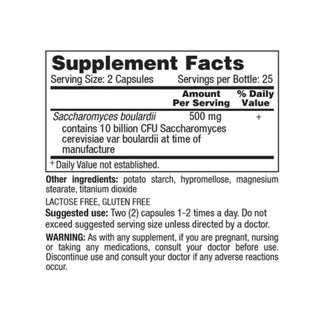 Probiotic Dietary Supplement Geri-Care 50 per Bottle Capsule