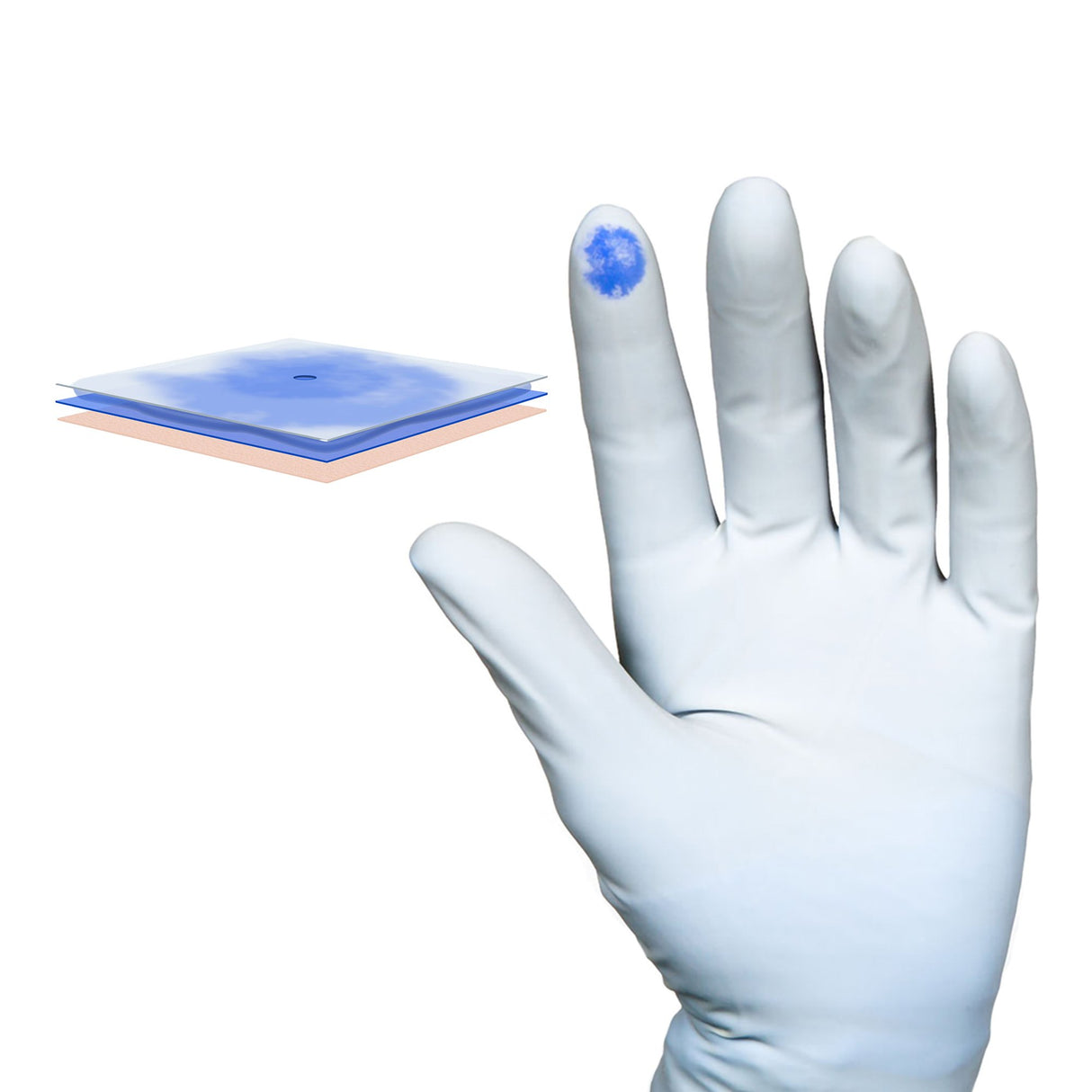 Surgical Underglove Biogel PI Indicator Underglove Size 9 Sterile Polyisoprene Standard Cuff Length Smooth Blue Chemo Tested