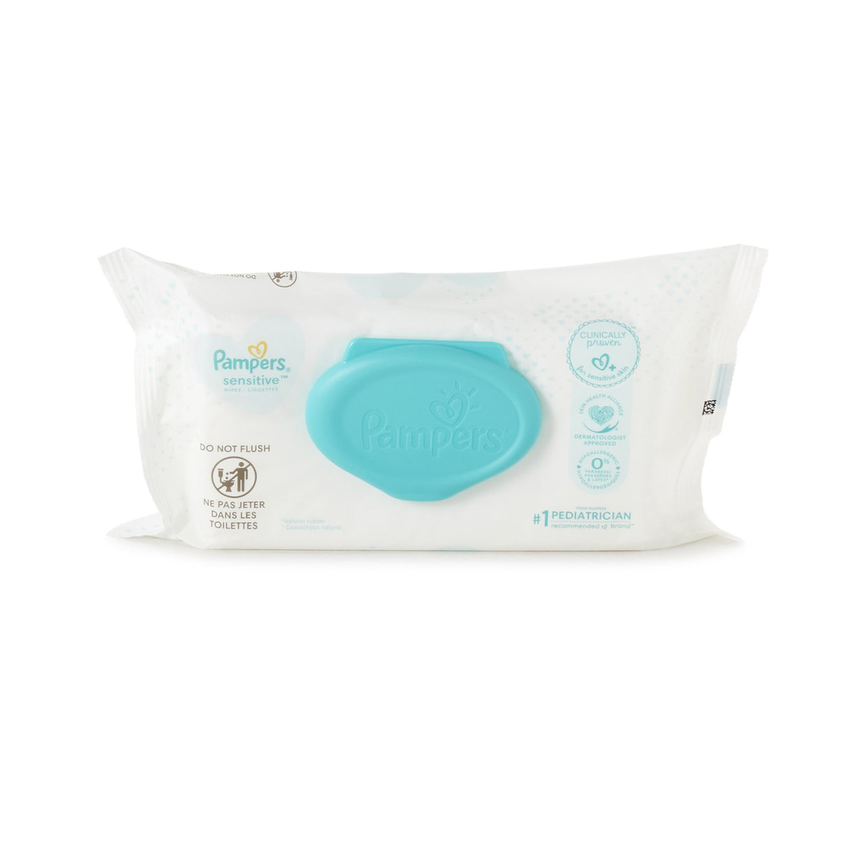 Baby Wipe Pampers Sensitive Soft Pack Unscented 56 Count