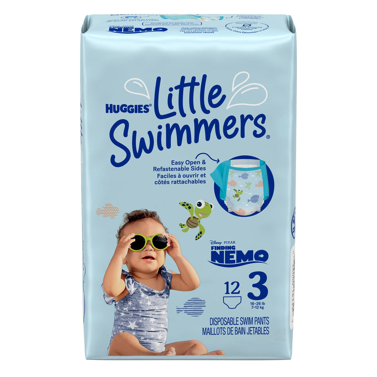Unisex Baby Swim Diaper Huggies Little Swimmers Size 3 Disposable Heavy Absorbency