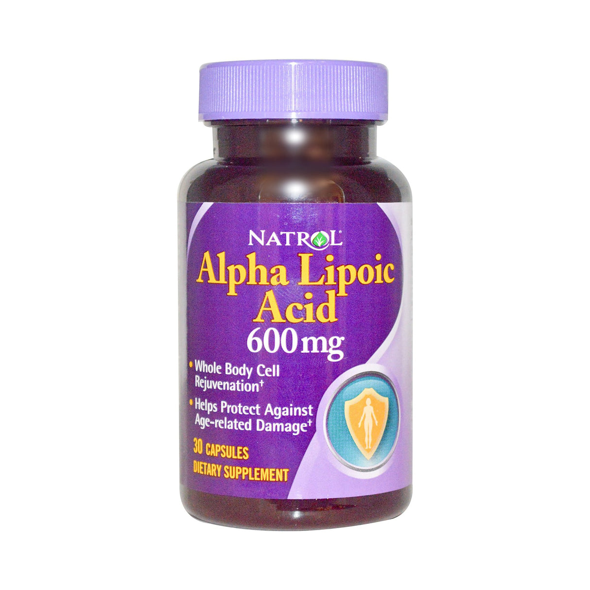 Dietary Supplement Natrol Alpha Lipoic Acid 600 mg Strength Capsule 30 per Bottle