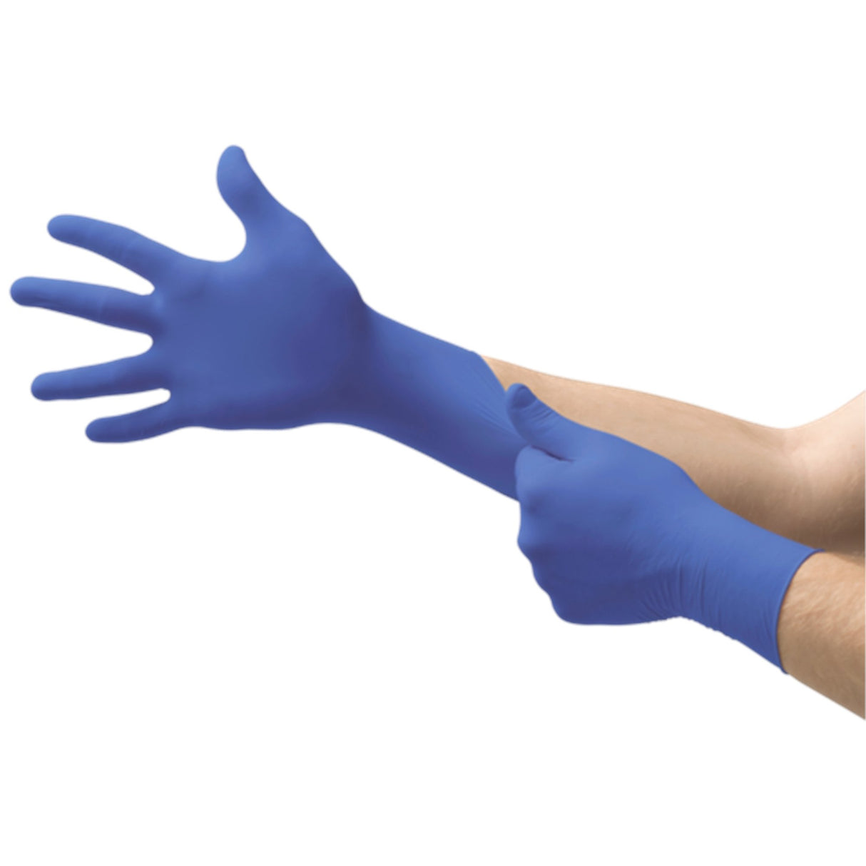 Exam Glove Micro-Touch Micro-Thin Small NonSterile Nitrile Standard Cuff Length Textured Fingertips Blue Not Rated