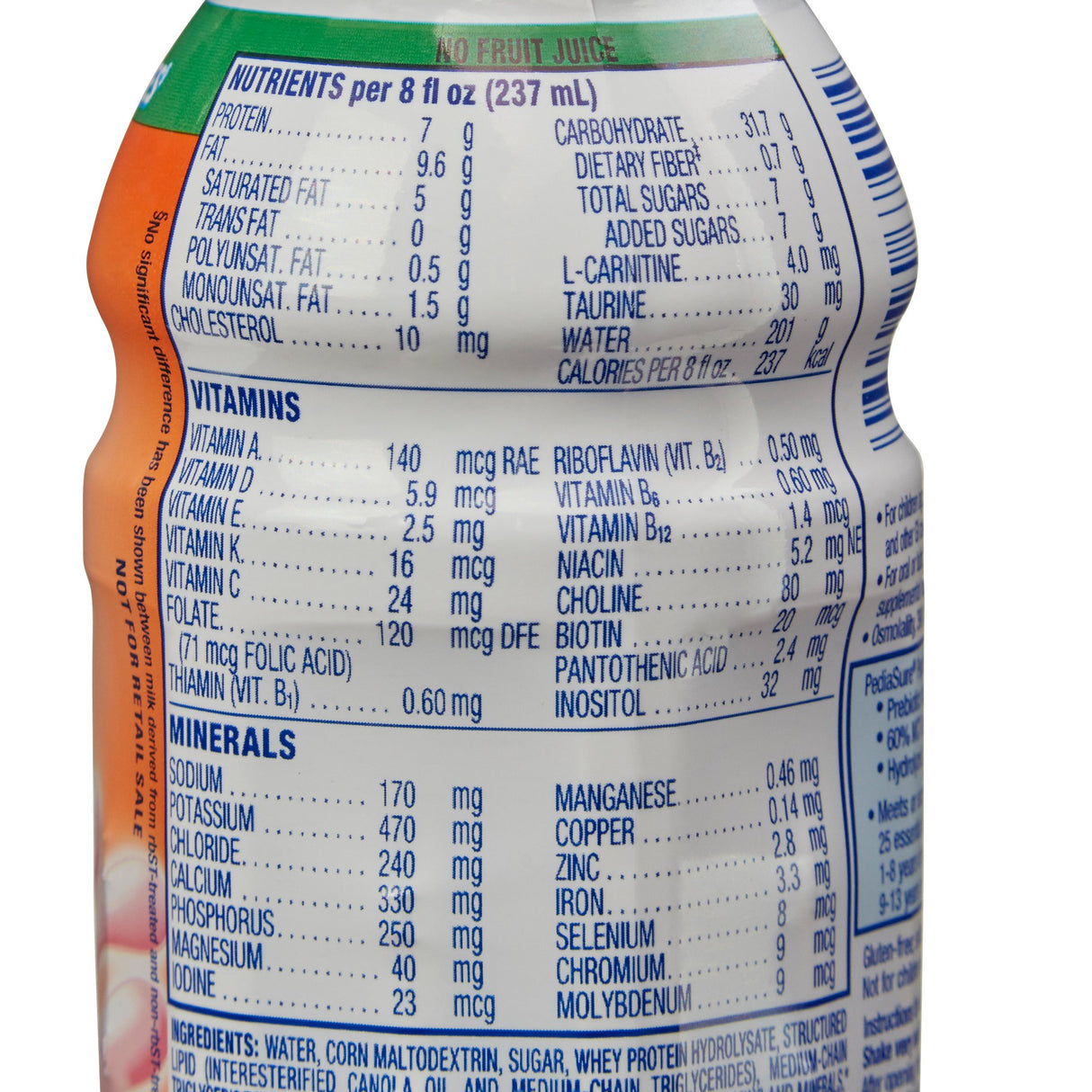 Pediatric Oral Supplement PediaSure Peptide 1.0 Cal Strawberry Flavor 8 oz. Bottle Liquid Peptide Malabsorption / Maldigestion