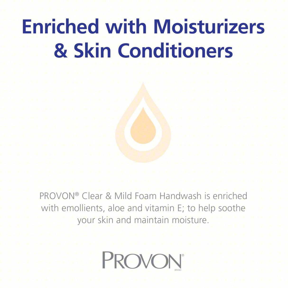 Soap PROVON Clear & Mild Foaming 1,250 mL Dispenser Refill Bottle Unscented