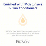 Soap PROVON Clear & Mild Foaming 1,250 mL Dispenser Refill Bottle Unscented