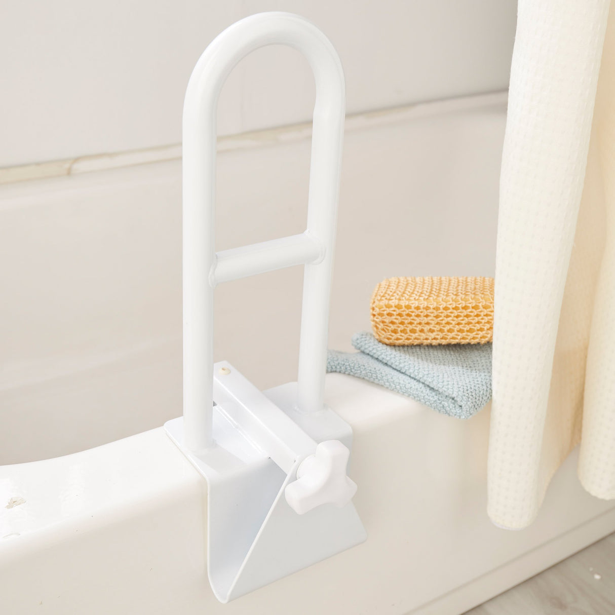 Bathtub Grab Bar McKesson White Steel