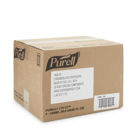 Hand Hygiene Dispenser Purell LTX-12 Brushed Chrome / Black Plastic Touch Free 1200 mL Wall Mount