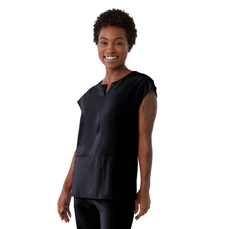Nolita AVE Women's Scrub Tunic Tops with Notch Collar