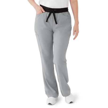 Coastal AVE Women's Regular-Length Scrub Pants Gray