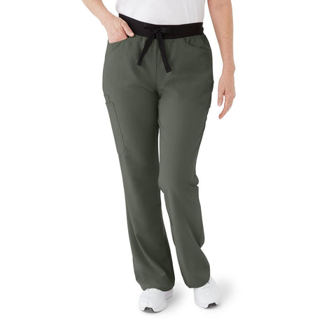 Coastal AVE Women's Regular-Length Scrub Pants Olive