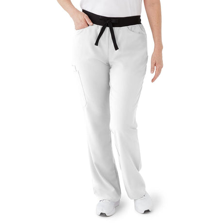 Coastal AVE Women's Regular-Length Scrub Pants White