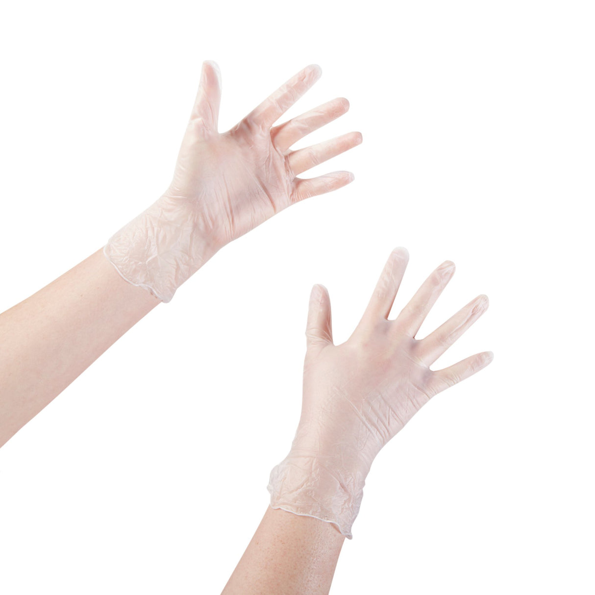 Exam Glove McKesson Medium NonSterile Vinyl Standard Cuff Length Smooth Clear Not Rated