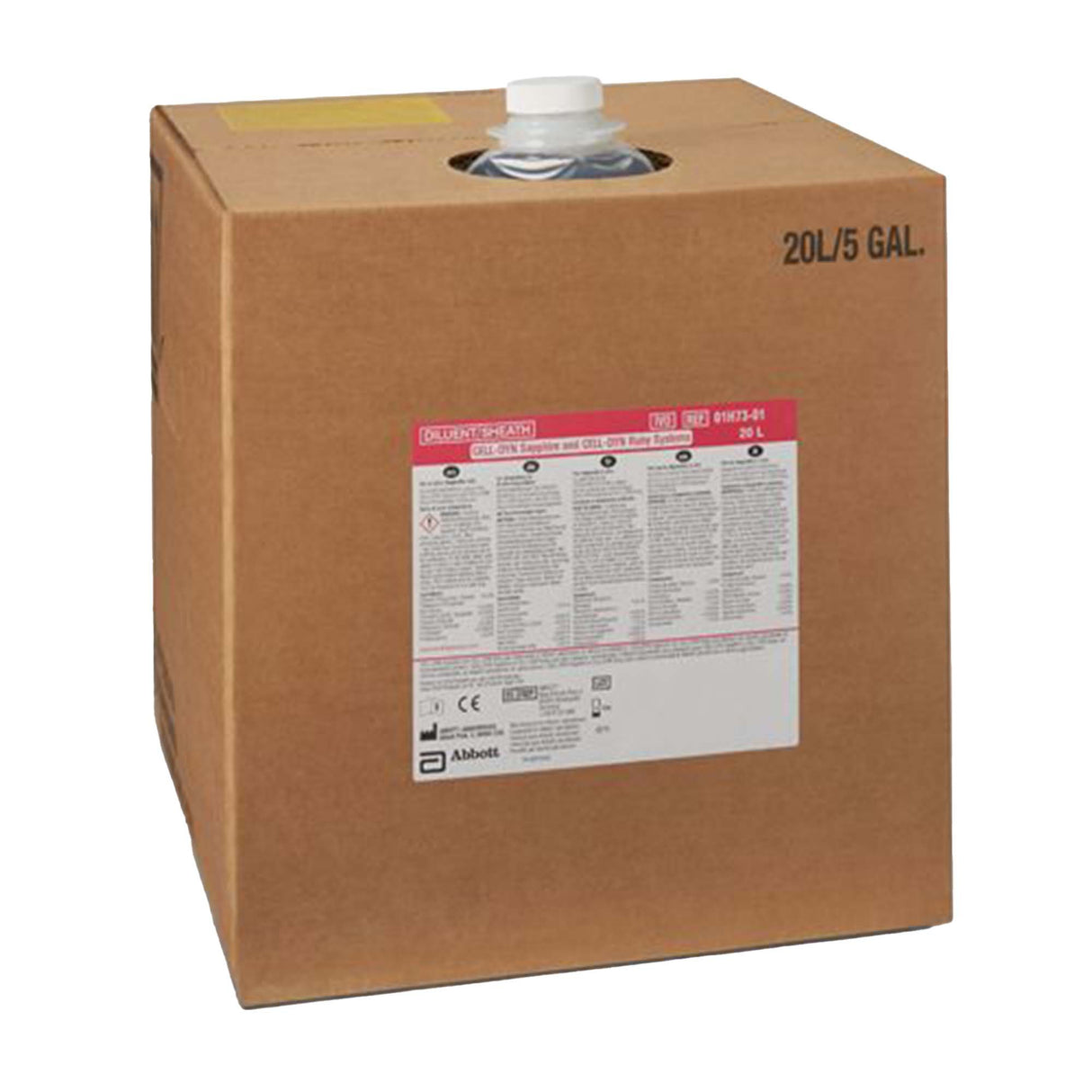 Hematology Reagent Diluent Cell-Dyn Diluent / Sheath Fluid For Cell-Dyn Ruby / Sapphire / 4000 Analyzers