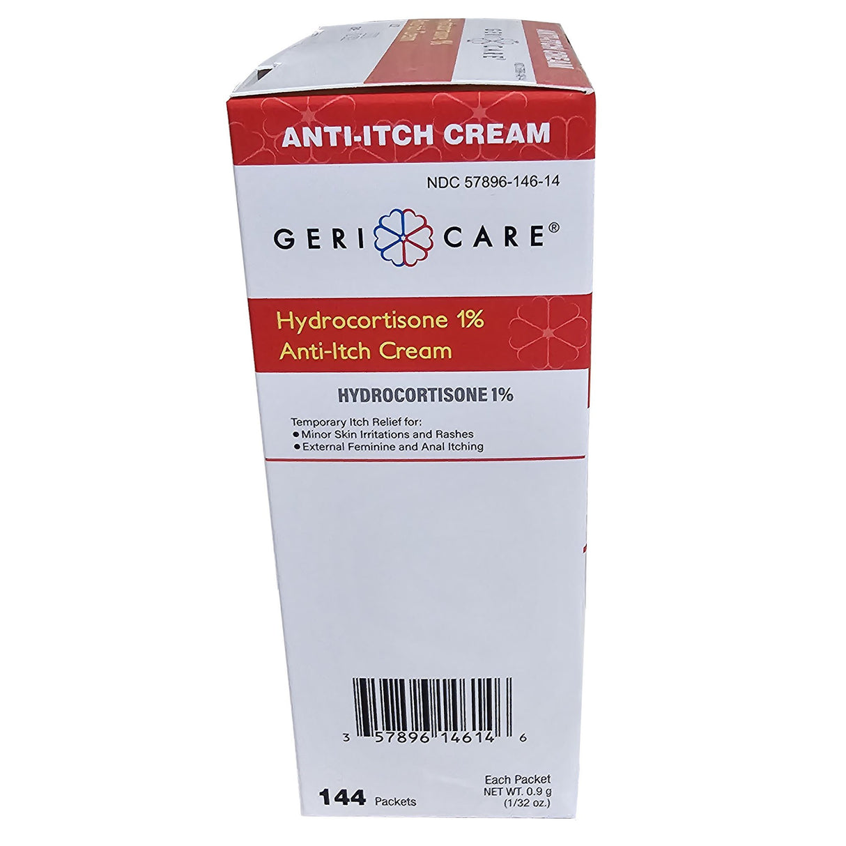 Itch Relief Geri-Care 1% Strength Cream 144 Per Box Individual Packet
