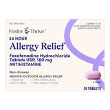 Allergy Relief Foster & Thrive 180 mg Strength Tablet 30 per Box