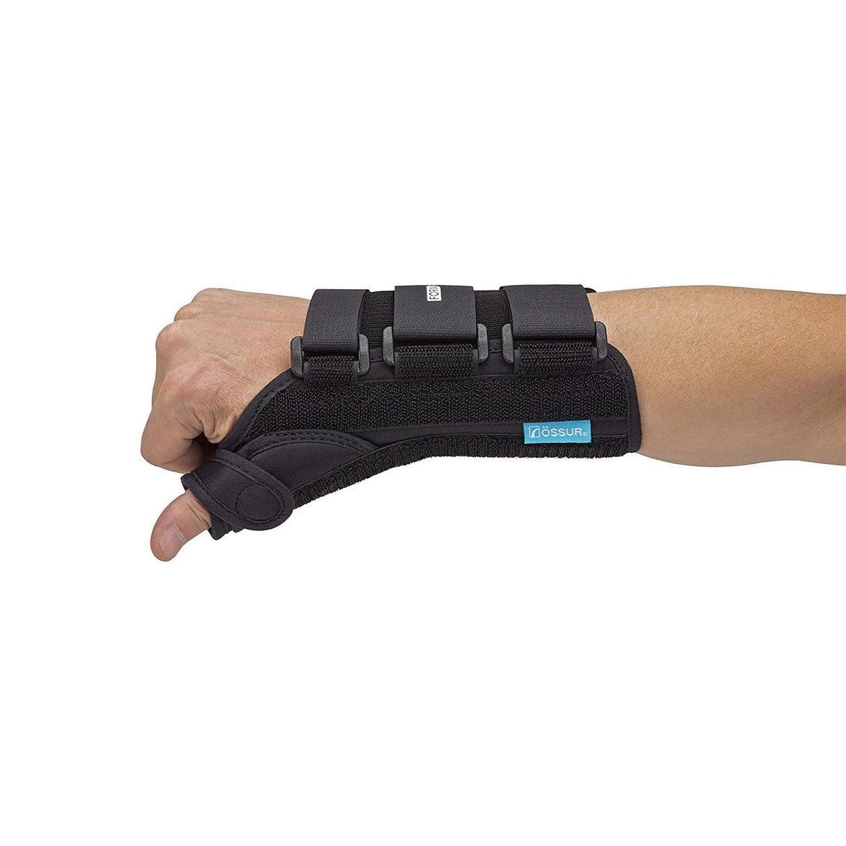 Thumb Spica Ossur Formfit X-Small D-Ring / Hook and Loop Strap Closure Right Hand Black