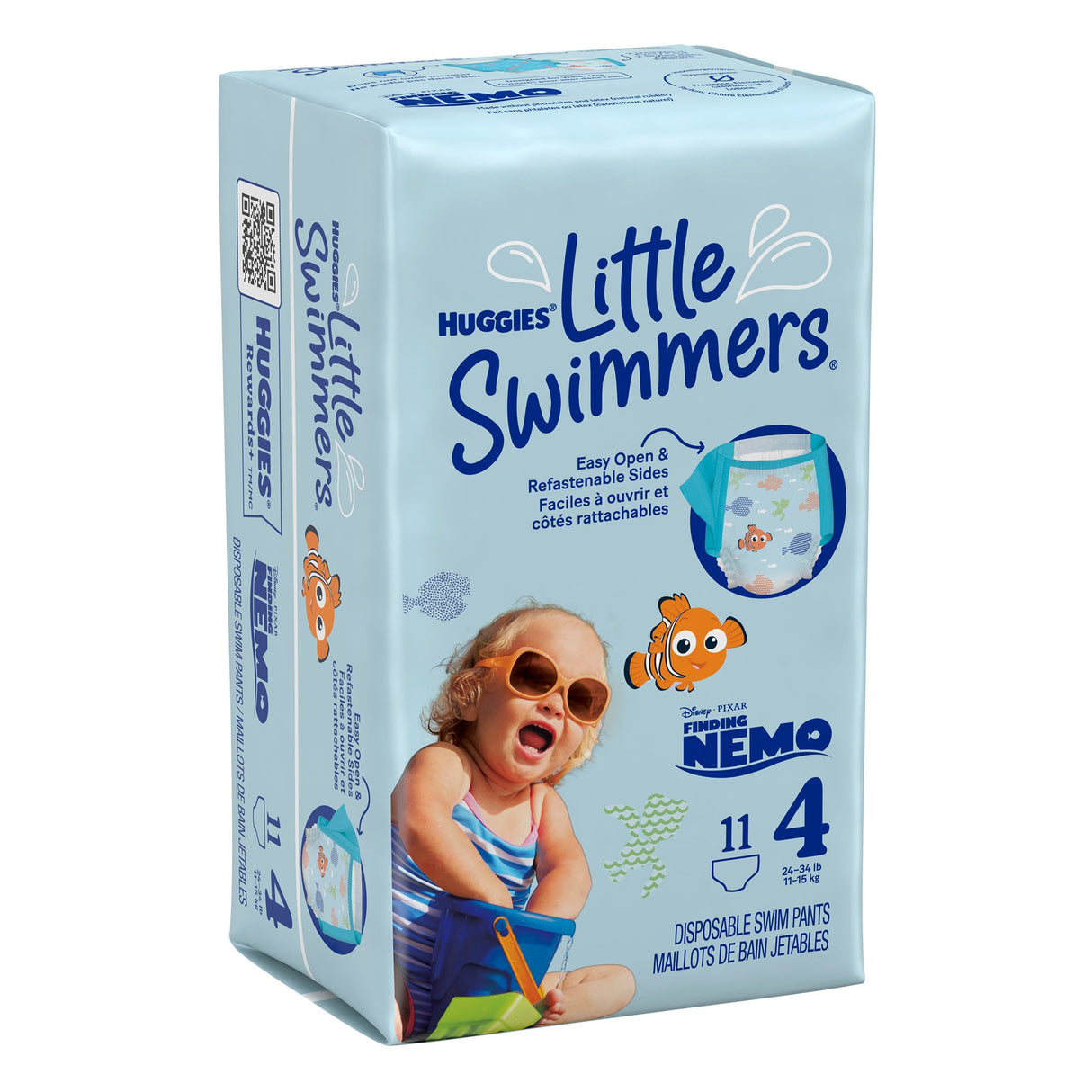Unisex Baby Swim Diaper Huggies Little Swimmers Size 4 Disposable Heavy Absorbency