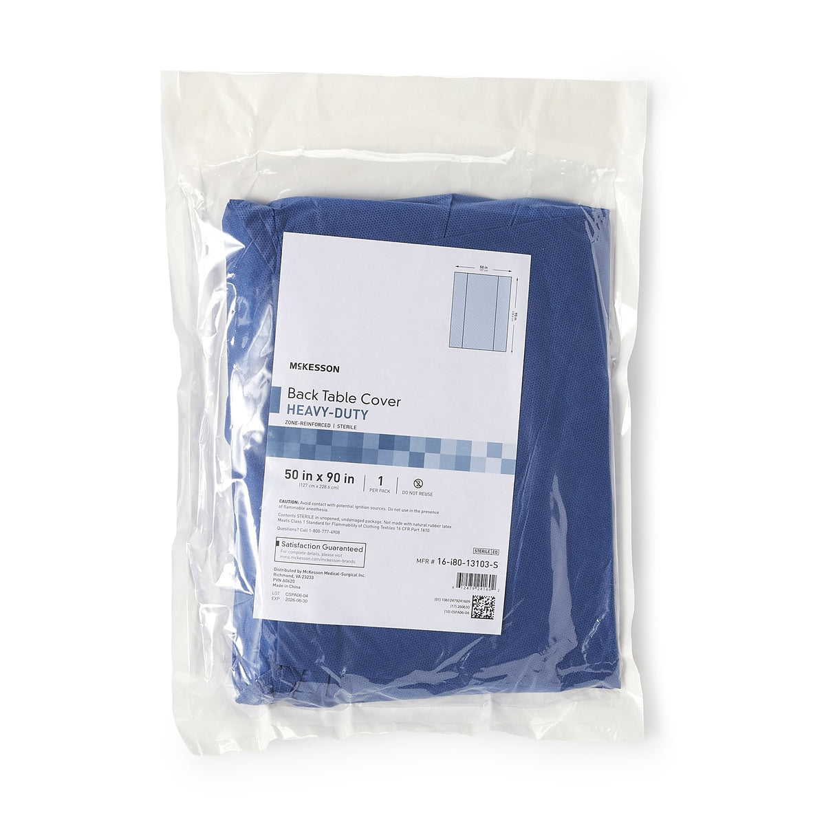 Table Drape McKesson 50 X 90 Inch For Back Table