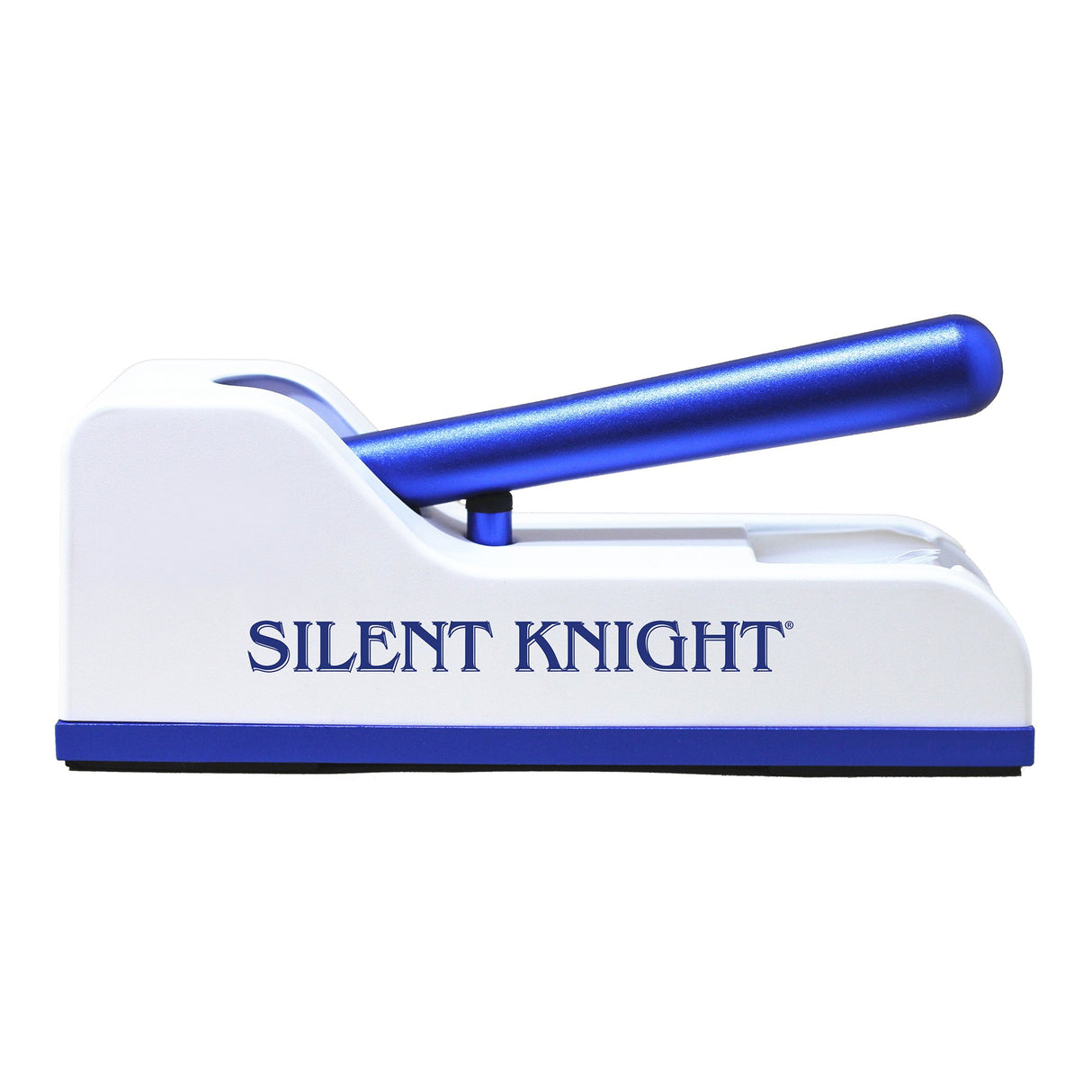 Pill Crusher Silent Knight Hand Operated Blue / White