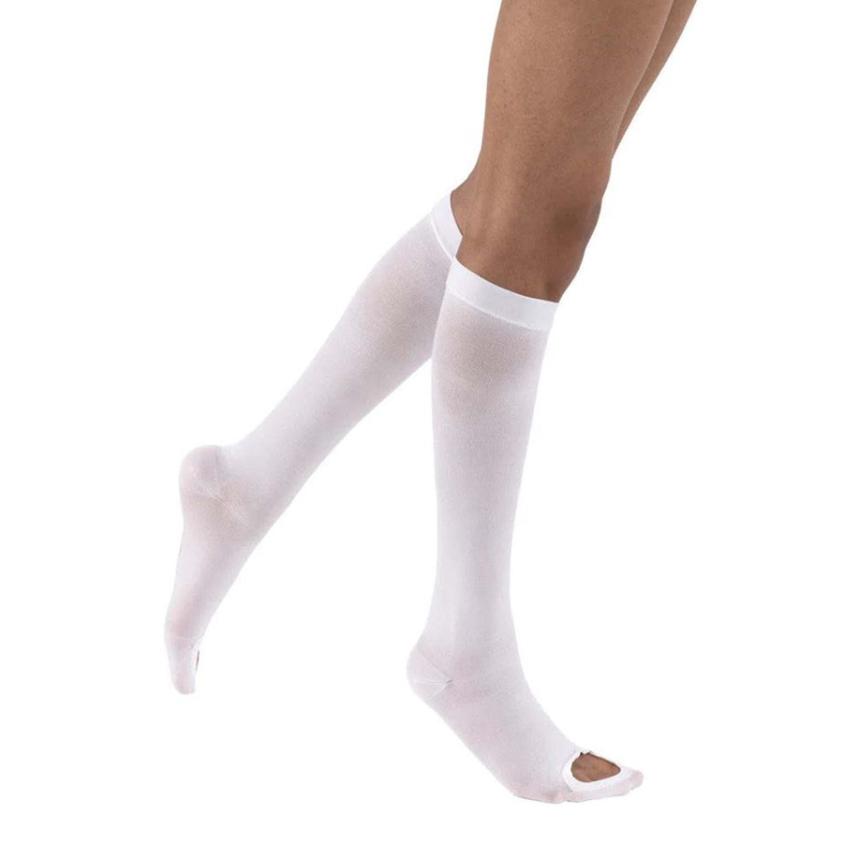 Anti-embolism Stocking JOBST Anti-Em/GPT Knee High X-Large / Regular White Inspection Toe