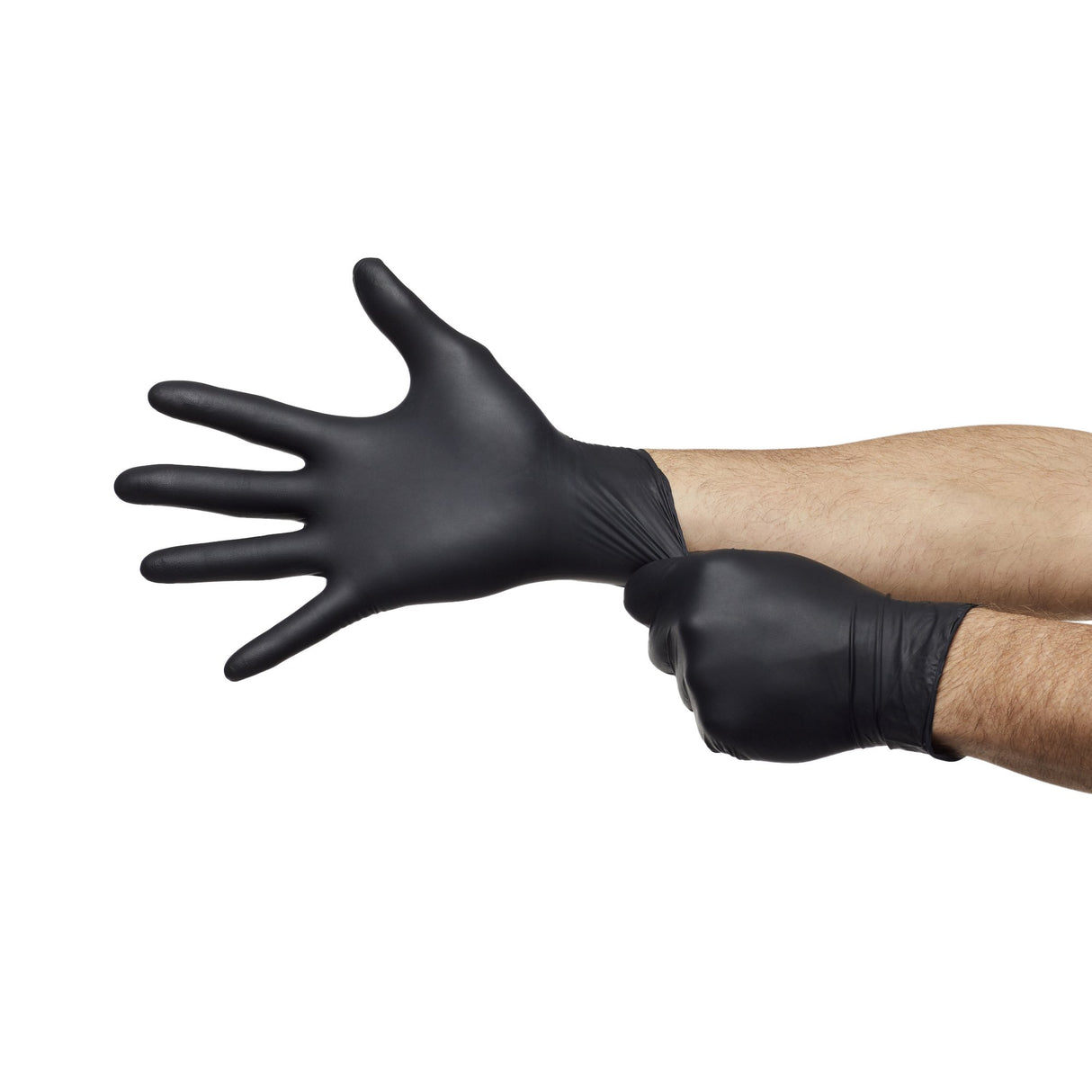Exam Glove MICROFLEX MidKnight Medium NonSterile Nitrile Standard Cuff Length Fully Textured Black Fentanyl Tested