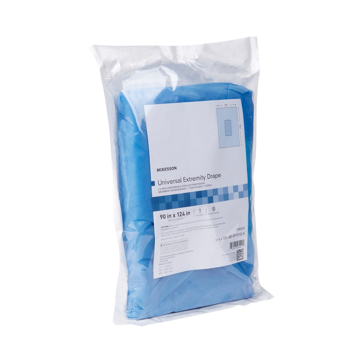 Orthopedic Drape McKesson Universal Extremity Drape 90 W X 124 L Inch Sterile