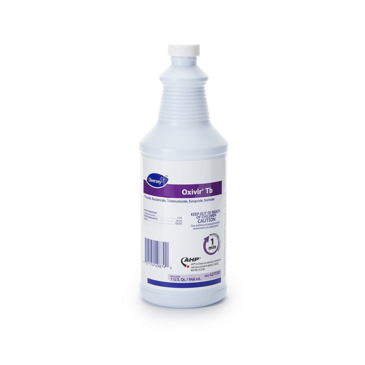 Diversey Oxivir Tb Surface Disinfectant Cleaner Peroxide Based Manual Pour Liquid 32 oz. Bottle Cherry Almond Scent NonSterile