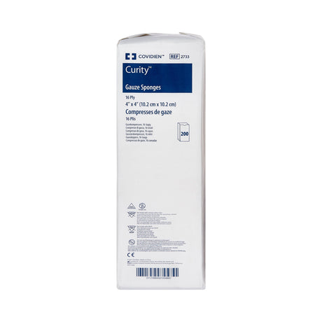 Gauze Sponge Curity 4 X 4 Inch 16-Ply NonSterile 200 per Pack