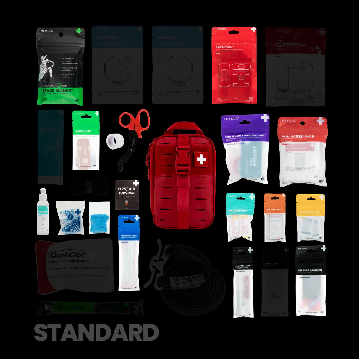 First Aid Kit My Medic MYFAK Mini Standard Red Soft Bag