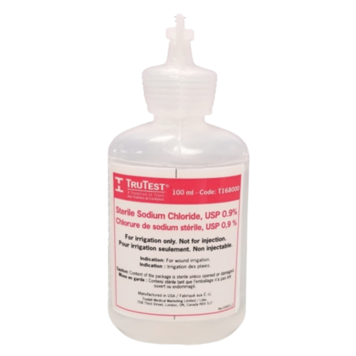 Cs/25 Saline Sodium Chloride 0.9%, With Dual Flow Cap 100 Ml Squeeze Bottle Sterile