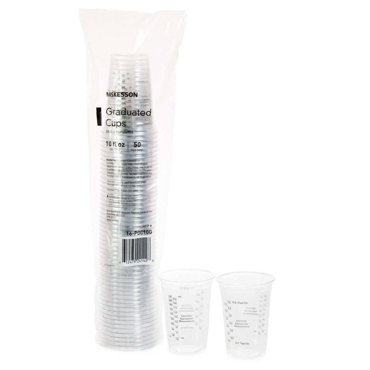 Drinking Cup McKesson 10 oz. Clear Polyethylene Disposable