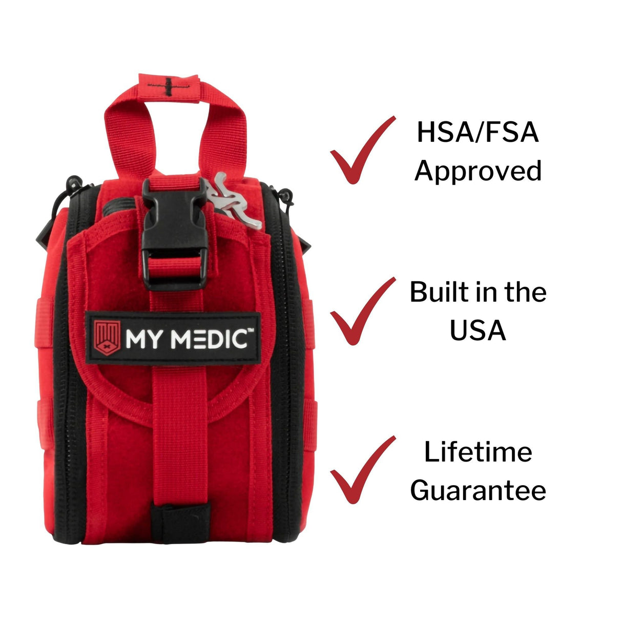Trauma First Aid Kit My Medic TFAK Red Nylon Bag