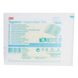 Thin Hydrocolloid Dressing 3M Tegaderm Thin Water Resistant Film 4 X 4 Inch Square Hydrocolloid / Film