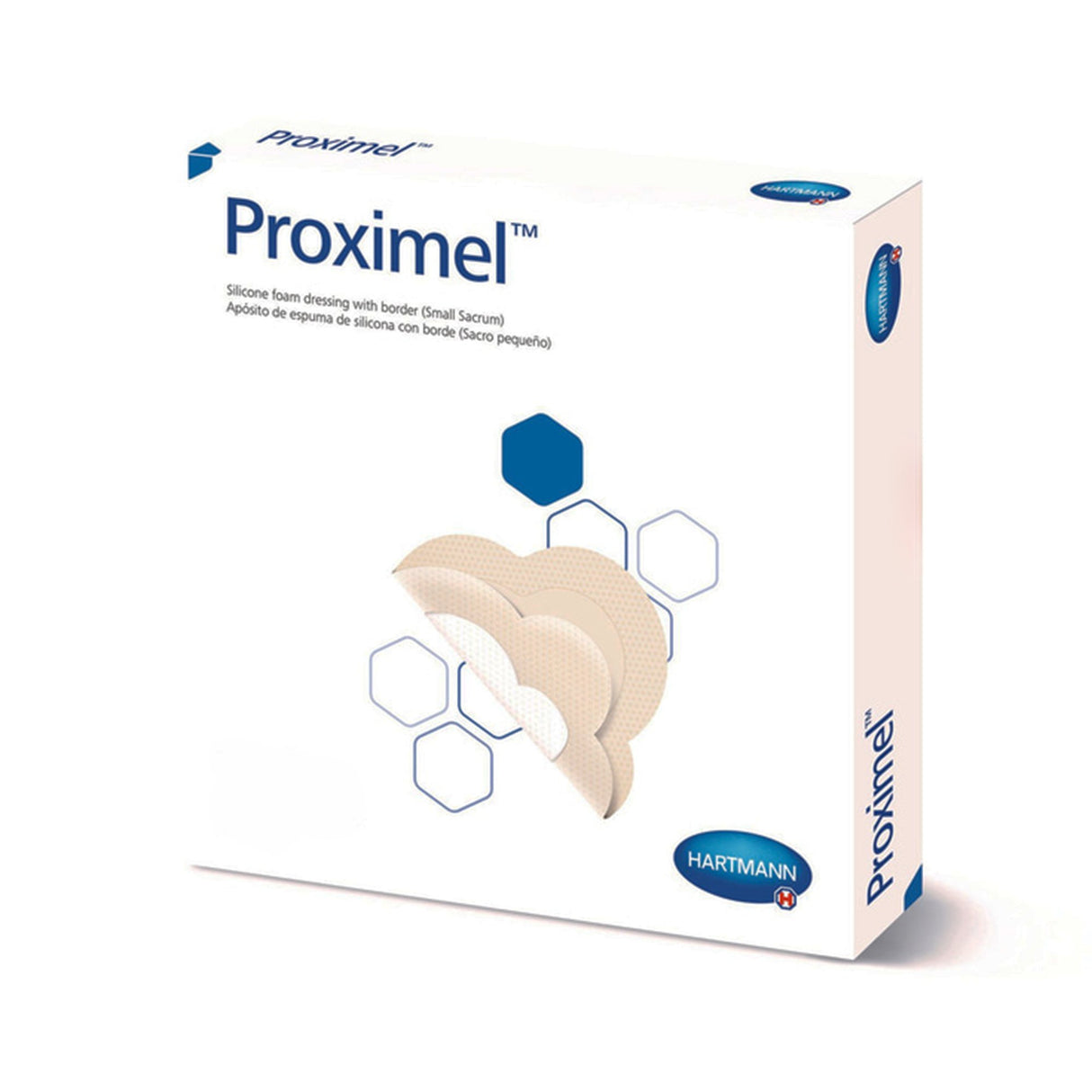 Foam Dressing Proximel 9-1/5 X 9-1/5 Inch With Border Waterproof Film Backing Silicone Adhesive Sacral Sterile