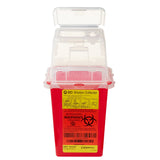 Sharps Container BD Red Base 9 H X 4-1/2 W X 4 D Inch Vertical Entry 0.375 Gallon