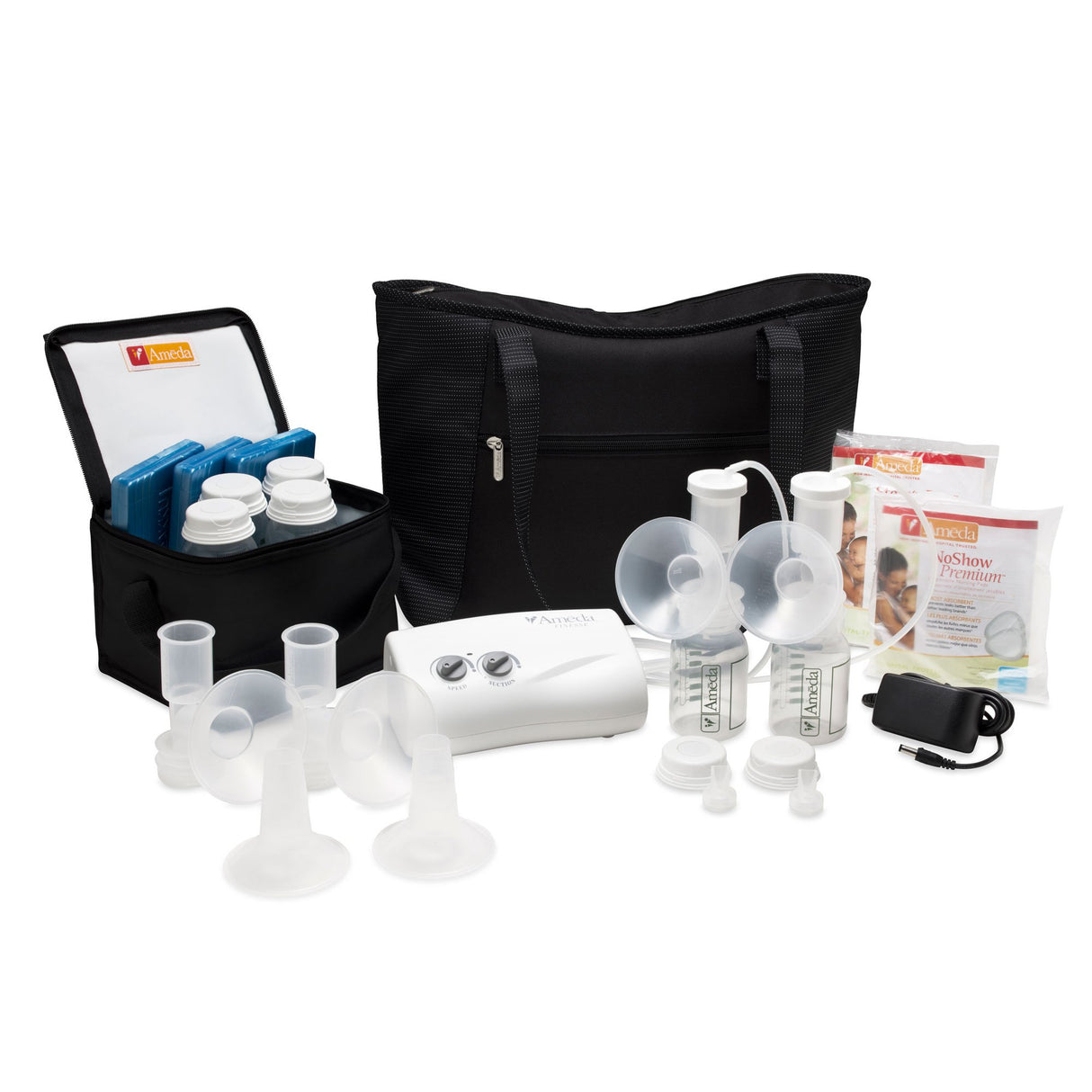 Double Electric Breast Pump Kit Ameda Finesse